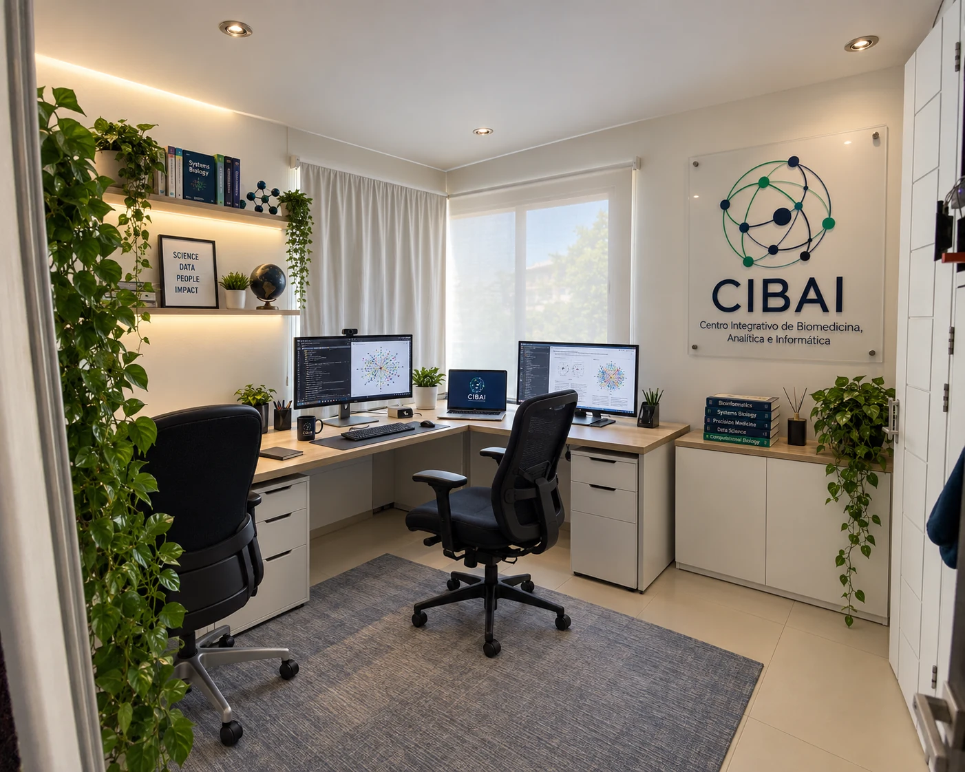 Visualización de la oficina de investigación de CIBAI